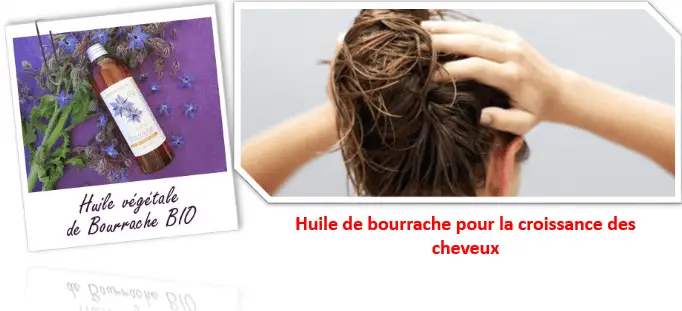 huile de bourrache pour les cheveux