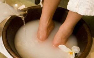 bain de pied au sel bain de pied au sel